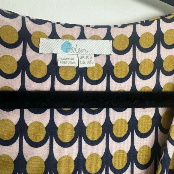 LIKE NEW BODEN Lily Geometric Midi Dress Size 14 - Picture 5 of 6